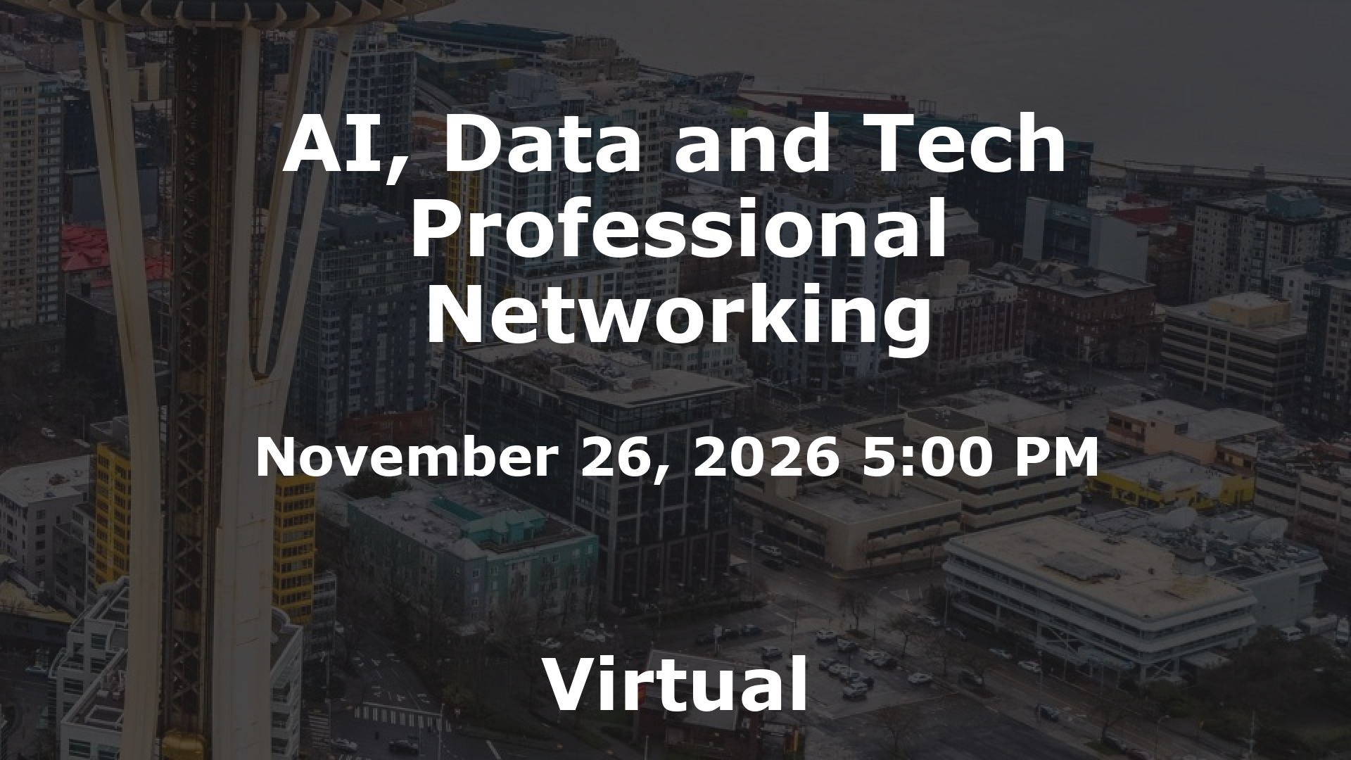 AI, Data and Tech Professional Networking event image